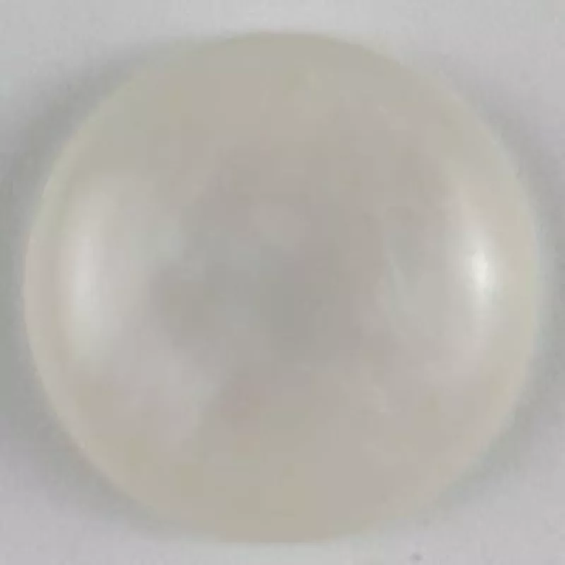 White Polyester Button