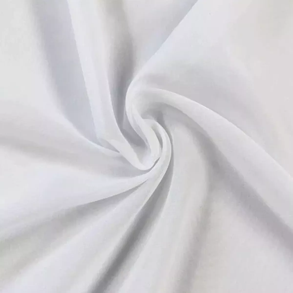 White Polyester Chiffon Fabric 45 Width Sold By The Yard