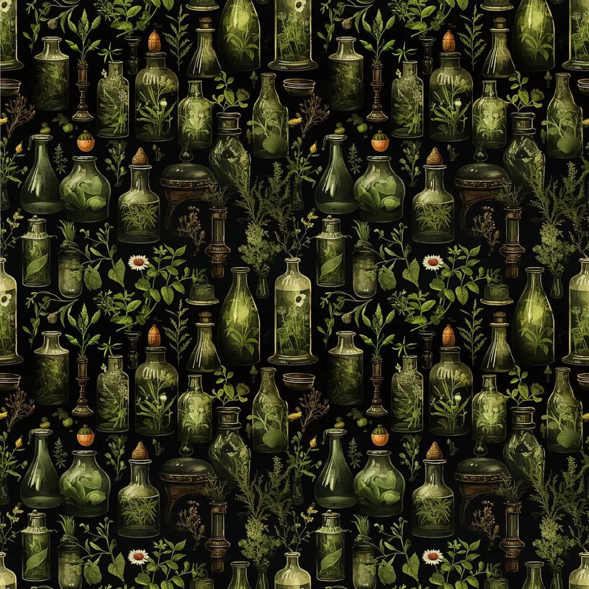 wild-earth-apothecary-pattern-16-fabric Wild Earth Apothecary Pattern #16 Fabric