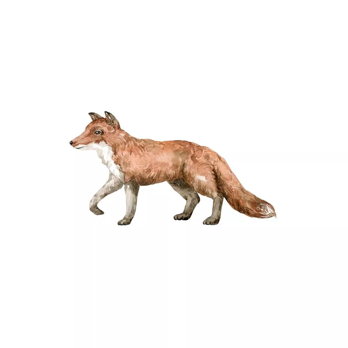 wild-red-fox-fabric-panel Wild Red Fox Fabric Panel