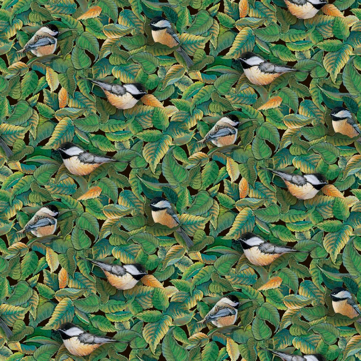 wild-wings-garden-wings-packed-leaves-fabric Wild Wings Garden Wings Packed Leaves Fabric