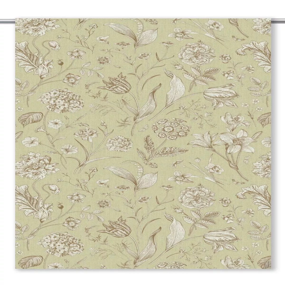 willow-green-fabric-by-yard-pale-sage-sepia-brown ‘Willow Green’ Fabric by the Yard (Pale Sage/ Sepia Brown)