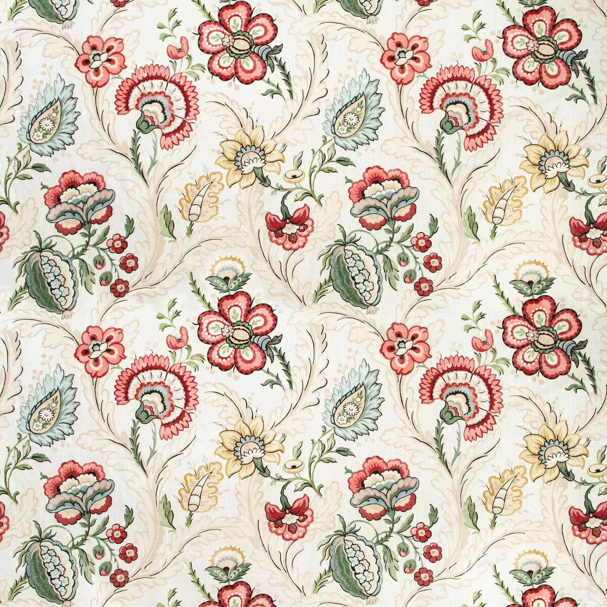 wimberly-print-berry-gold-fabric Wimberly Print Berry/Gold Fabric