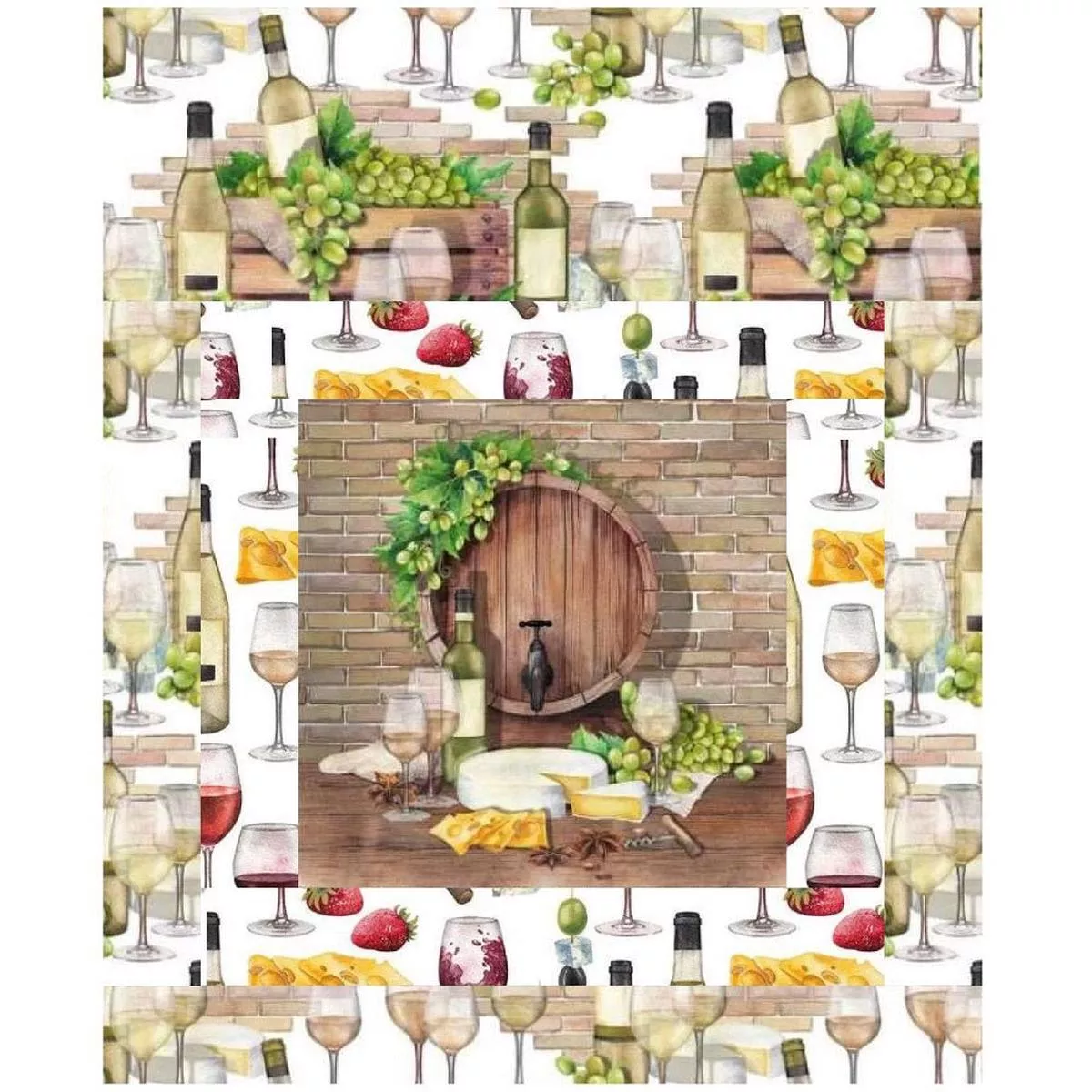 wine-not-mini-wall-hanging-9-x-9 Wine Not? Mini Wall Hanging 9″ x 9″