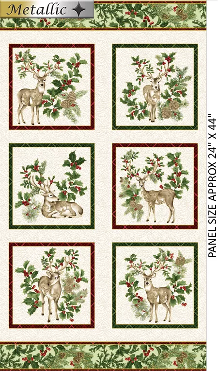 winter-in-pines-panel-cream Winter In The Pines Panel (Cream)