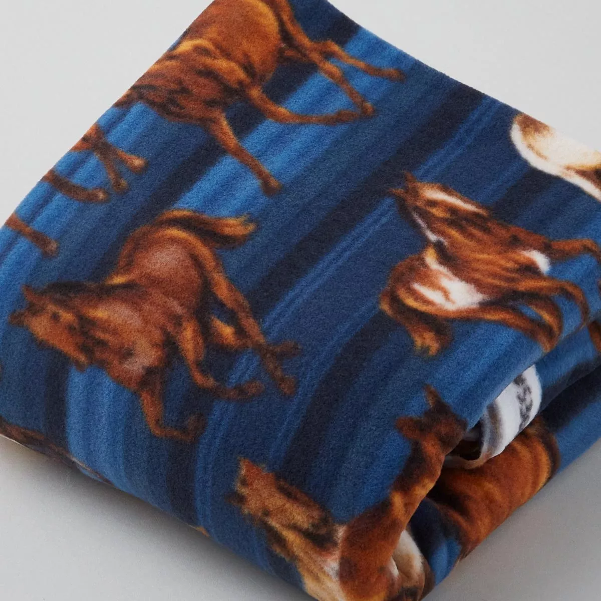 Winterfleece Prints – Stallions Navy 2 Yard Cut
