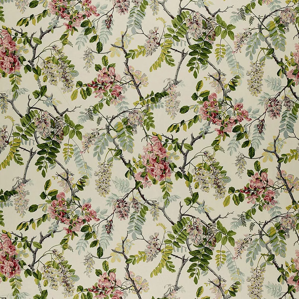 wisteria-vine-ivory-fabric Wisteria Vine Ivory Fabric