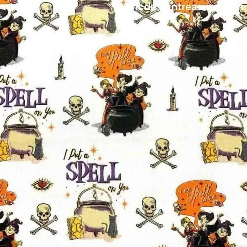 witch-fabric-disney-hocus-pocus-witches-white-fabric Witch Fabric Disney Hocus Pocus – Witches White Fabric