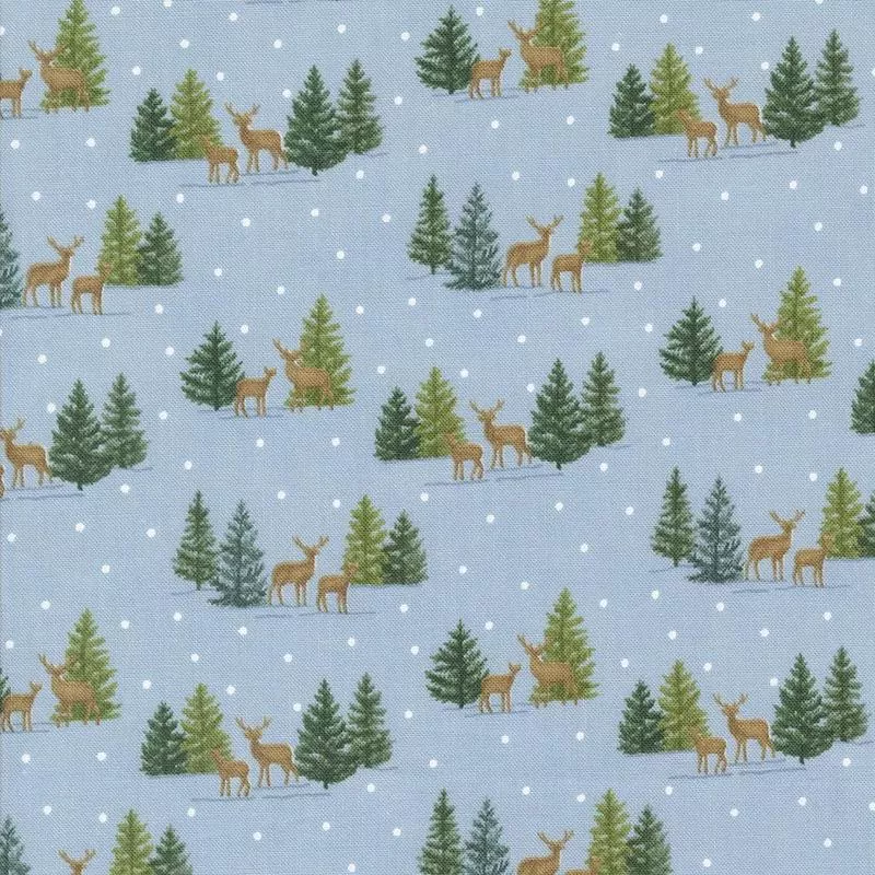 woodland-winter-deer-trees-dots-sky-blue Woodland Winter – Deer Trees Dots Sky Blue