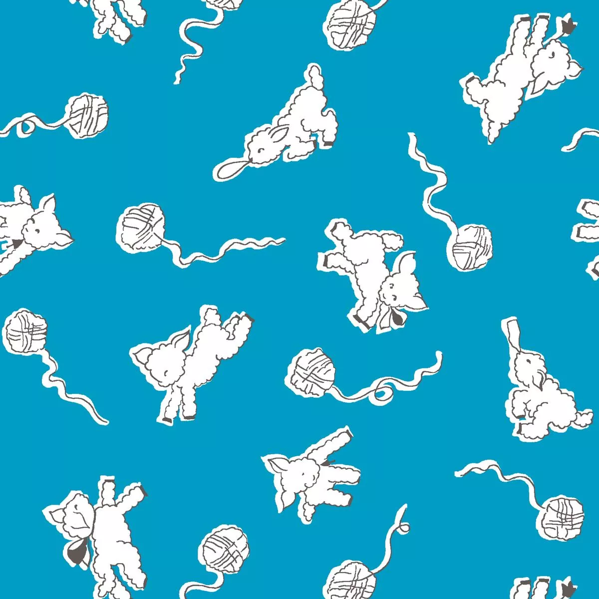 woolly-playtime-blue-lamb-fabric Woolly Playtime – Blue Lamb Fabric