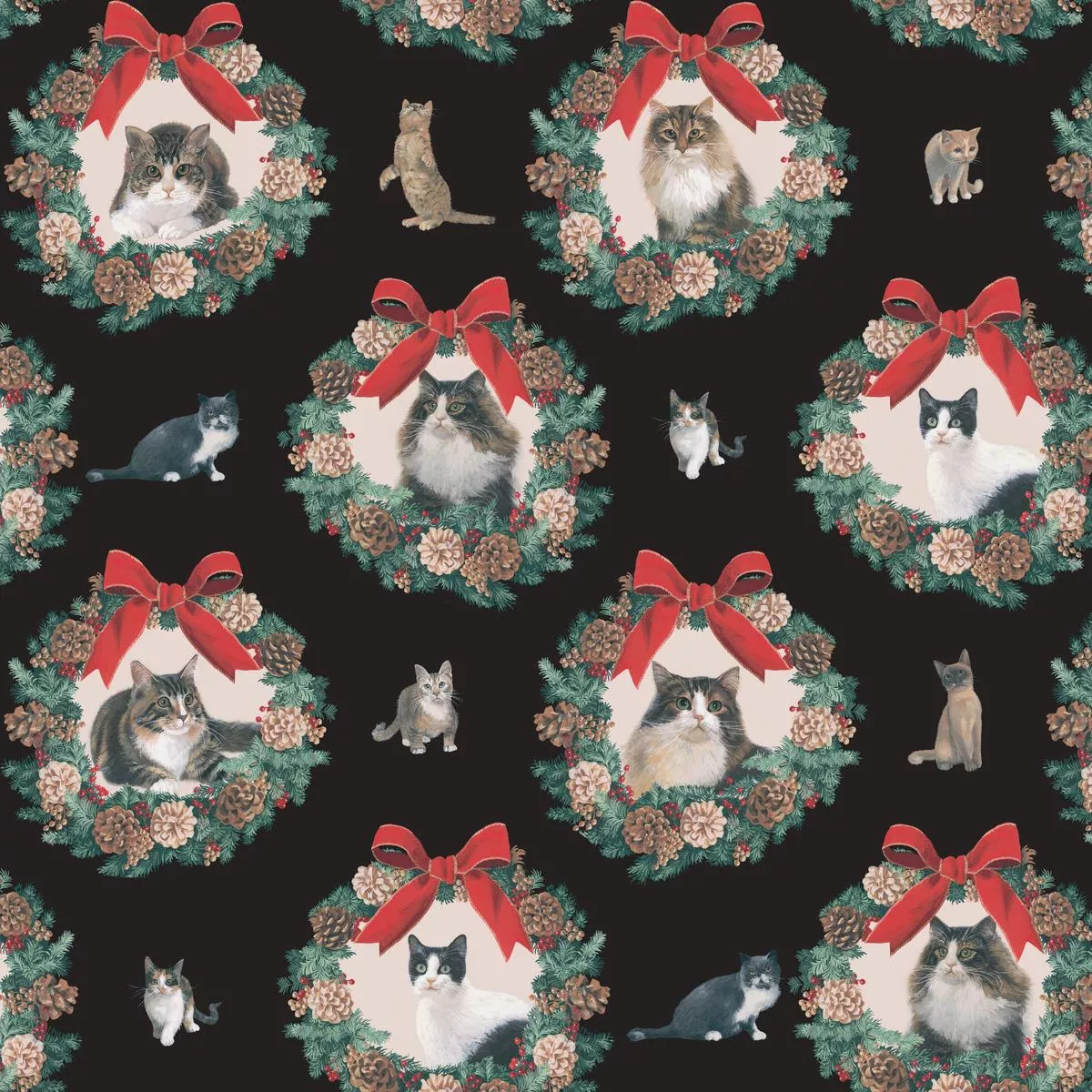 wreath-kitty-on-black-fabric Wreath Kitty on Black Fabric