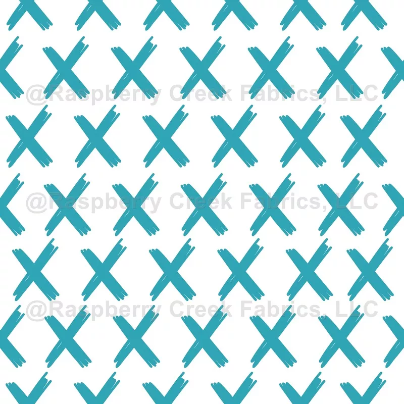 x-s-allover-pacific-blue-on-white X’s Allover – Pacific Blue on White