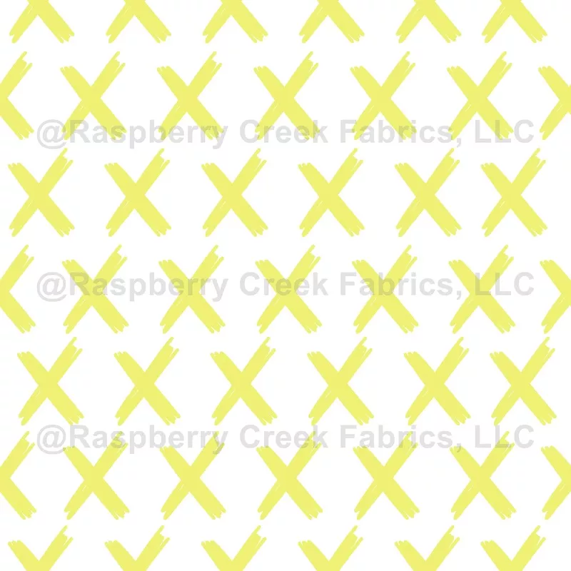 x-s-allover-yellow-on-white-large X’s Allover – Yellow on White – large