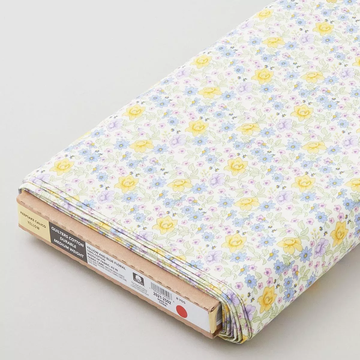 yellow-blue-floral-8-yard-bolt Yellow and Blue Floral 8 Yard Bolt