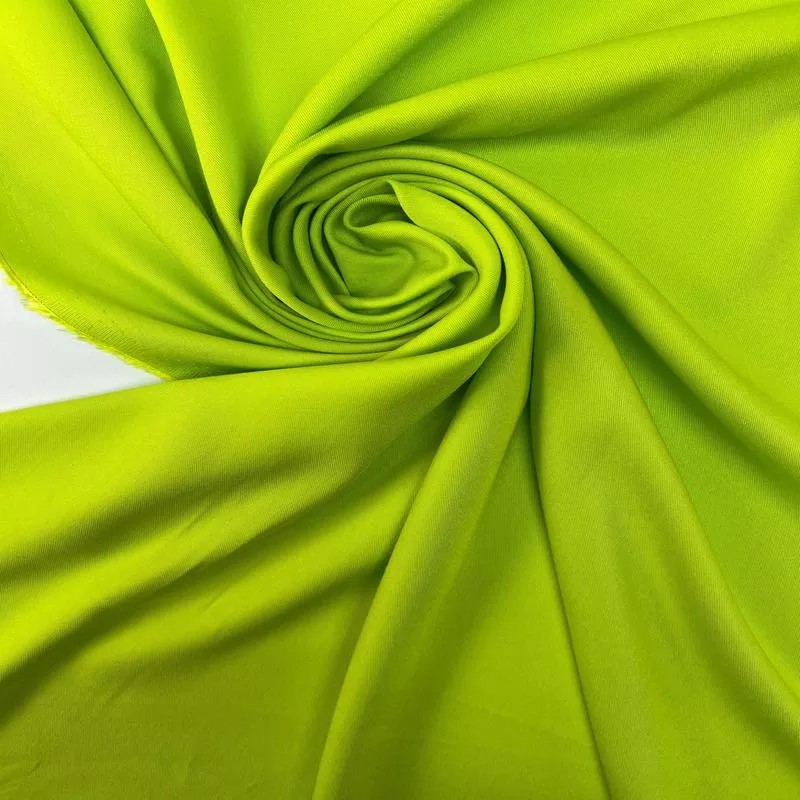 yellow-green-viscose-twill-fabric Yellow Green Viscose Twill Fabric