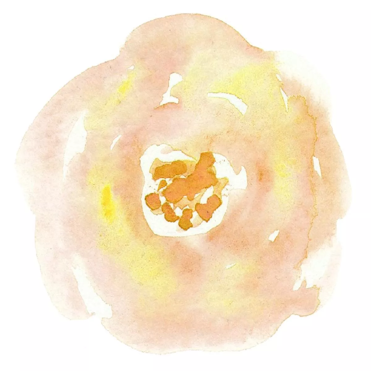 yellow-watercolor-carnation-wild-flower-fabric-panel Yellow Watercolor Carnation Wild Flower Fabric Panel