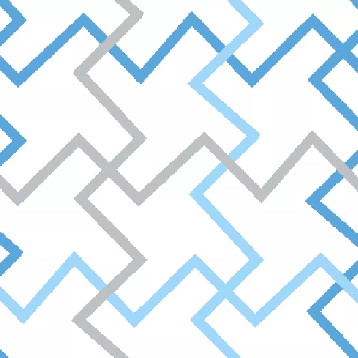 zigzag-lattice-on-blue-gray-fabric Zigzag Lattice on Blue & Gray Fabric