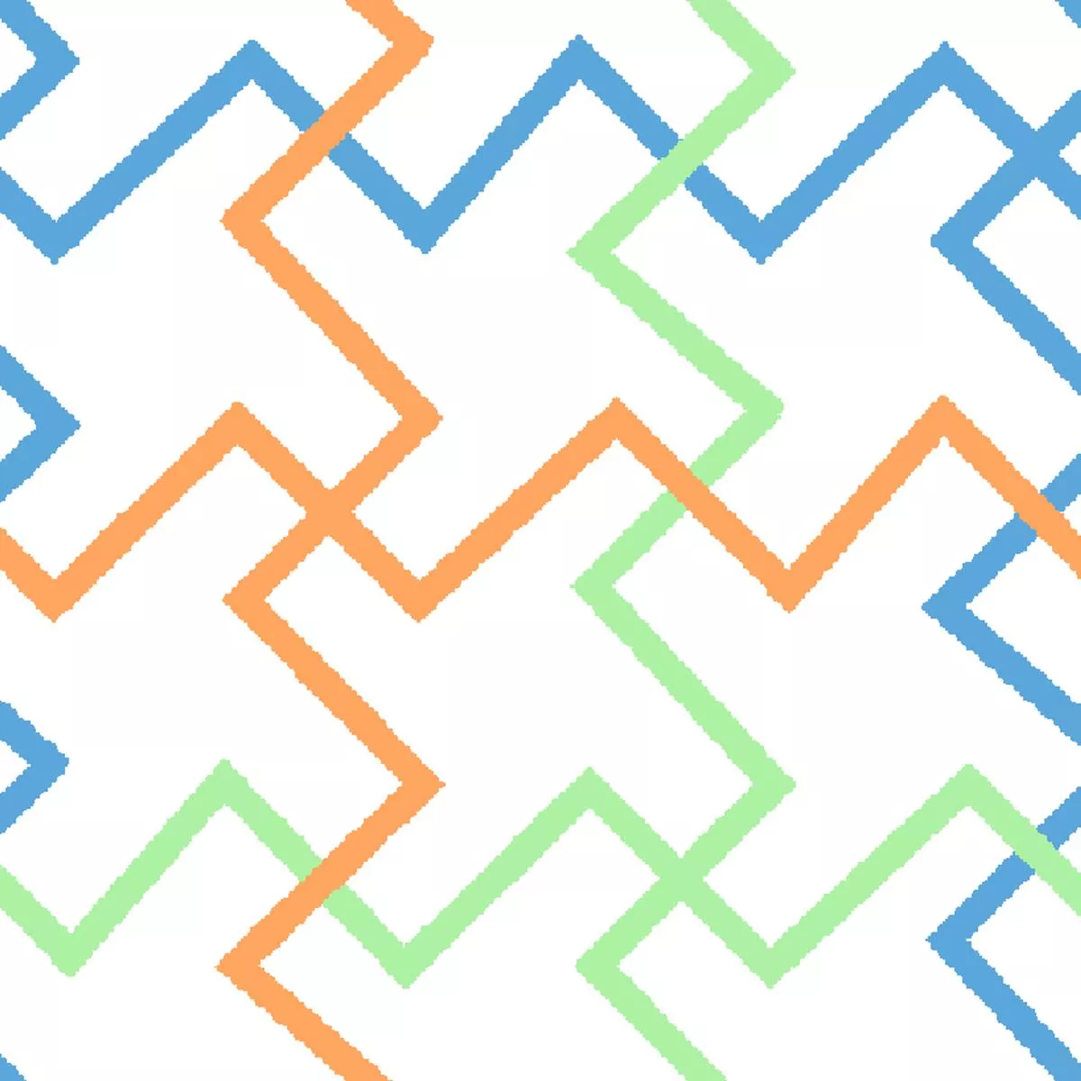zigzag-lattice-on-multicolor-fabric Zigzag Lattice on Multicolor Fabric