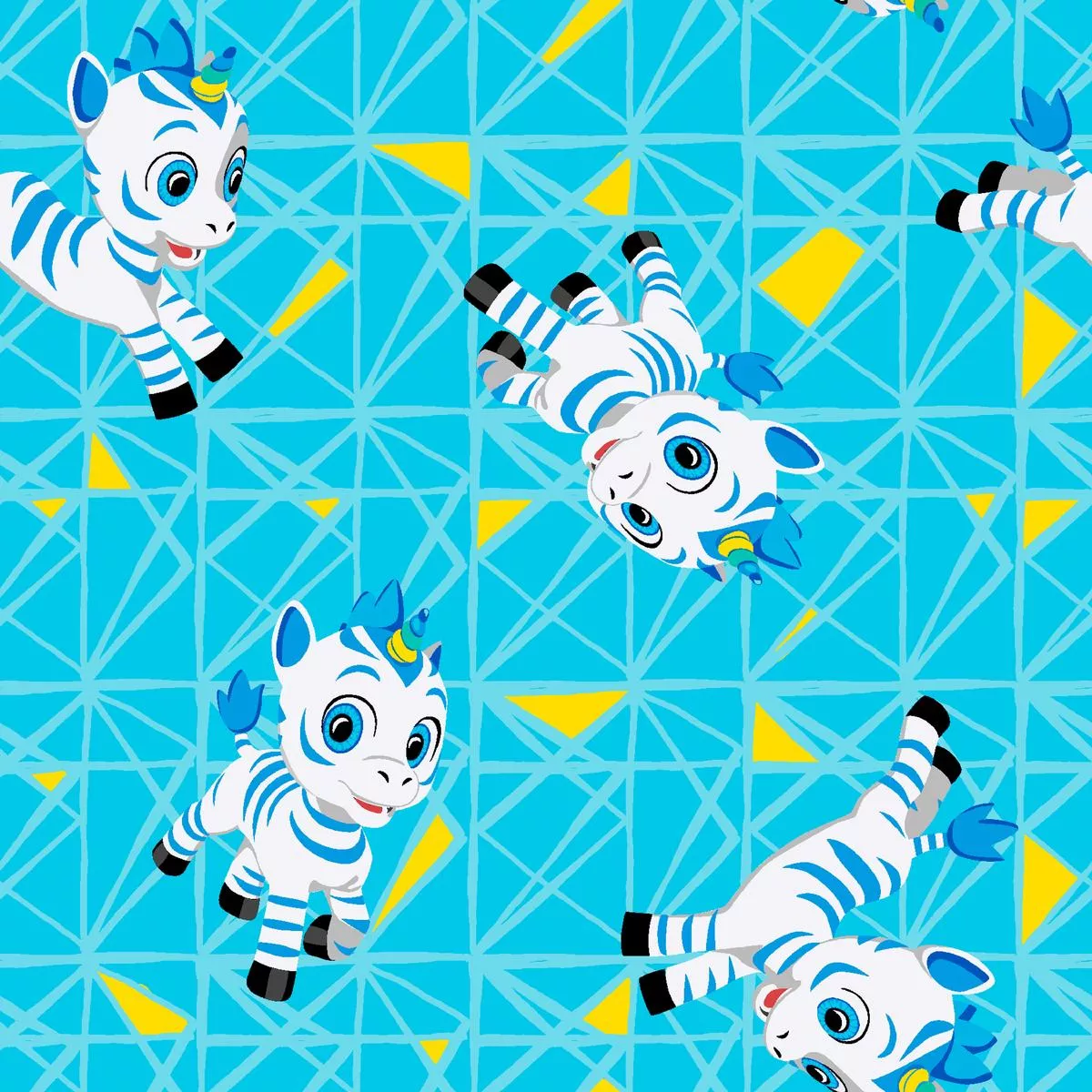 zoonicorn-valeo-geometric-toss-on-blue-fabric Zoonicorn Valeo Geometric Toss on Blue Fabric